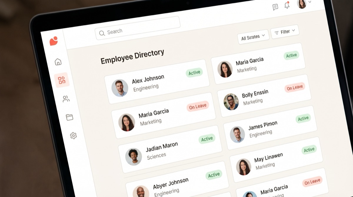 Time entries and weekly timesheet view in PersoHR